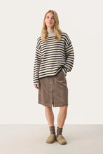 Load image into Gallery viewer, Part Two Lilye striped roll neck sweater French Oak Stripe
