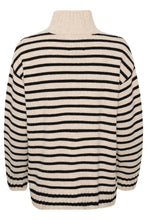 Load image into Gallery viewer, Part Two Lilye striped roll neck sweater French Oak Stripe
