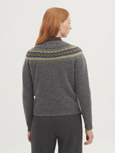 Load image into Gallery viewer, Nice Things Greca jacquard sweater Dark Grey Melange
