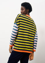 Load image into Gallery viewer, FRNCH Eileen multi stripe knit Olive
