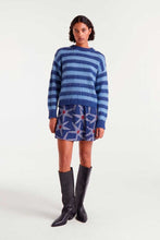 Load image into Gallery viewer, Compañia Fantastica Striped cosy knit Blues
