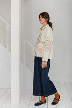 Load image into Gallery viewer, Bonté Genevieve ric rac and emboidered detail jacket Ecru
