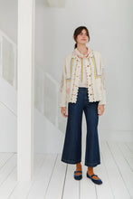 Load image into Gallery viewer, Bonté Genevieve ric rac and emboidered detail jacket Ecru
