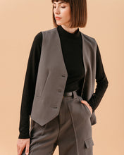 Load image into Gallery viewer, Grace &amp; Mila Loki tailored waistcoat Anthracite
