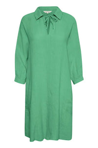 Part Two Erona linen dress Green Spruce