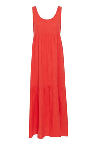 Ichi Foxa crinkle maxi sundress Grenadine