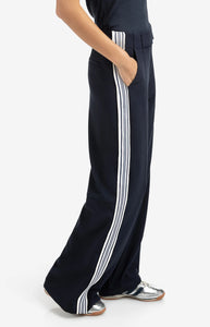 YAYA High waist rousers with side stripes Inkwell Blue