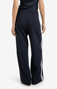 YAYA High waist rousers with side stripes Inkwell Blue