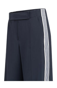 YAYA High waist rousers with side stripes Inkwell Blue