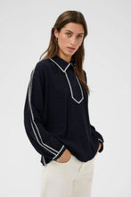 Load image into Gallery viewer, Part Two Aimy contrast embellished shirt After Midnight - CW CW 
