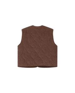 Grace & Mila Seth reversible corduroy waistcoat Chociolate