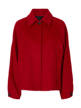 Load image into Gallery viewer, Selected Femme Liva wool blend jacket Equestrian Red
