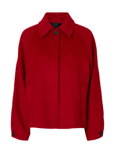 Selected Femme Liva wool blend jacket Equestrian Red