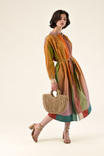 Load image into Gallery viewer, Orfeo Rosario colour woven stripe dress Shiny - CW CW 
