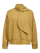 Load image into Gallery viewer, Object Arina detachable scarf neck sweatshirt Fennel Seed
