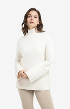 Load image into Gallery viewer, YAYA High neck deep rib detail sweater Snowfall White - CW CW 
