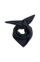 Load image into Gallery viewer, YAYA Knitted triangle scarf Cat Black Melange

