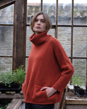 Load image into Gallery viewer, Bibico Adela merino lambswool roll neck jumper Ember
