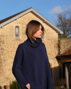 Bibico Adela merino lambswool roll neck jumper Rhapsody