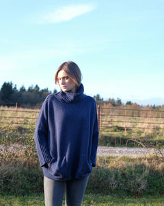 Bibico Adela merino lambswool roll neck jumper Rhapsody