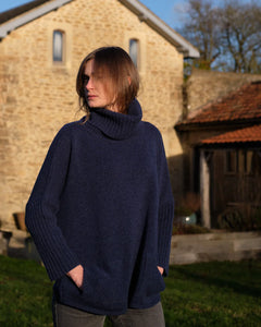 Bibico Adela merino lambswool roll neck jumper Rhapsody