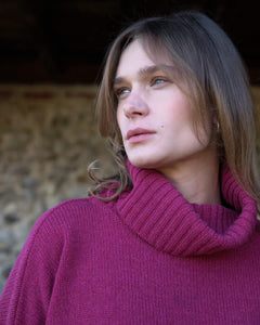 Bibico Adela merino lambswool roll neck jumper Vegas