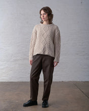 Load image into Gallery viewer, Bibico Valentina pinstripe trouser Cocoa Stripe
