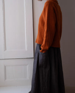 Bibico Nora pinstripe skirt Black Grey pinstripe