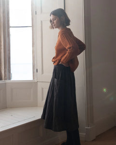 Bibico Nora pinstripe skirt Black Grey pinstripe