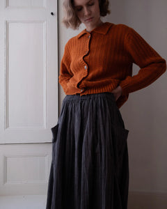 Bibico Nora pinstripe skirt Black Grey pinstripe