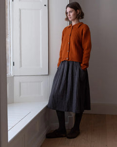 Bibico Nora pinstripe skirt Black Grey pinstripe