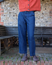 Load image into Gallery viewer, Bibico Margate relaxed trouser Mid Blue Denim
