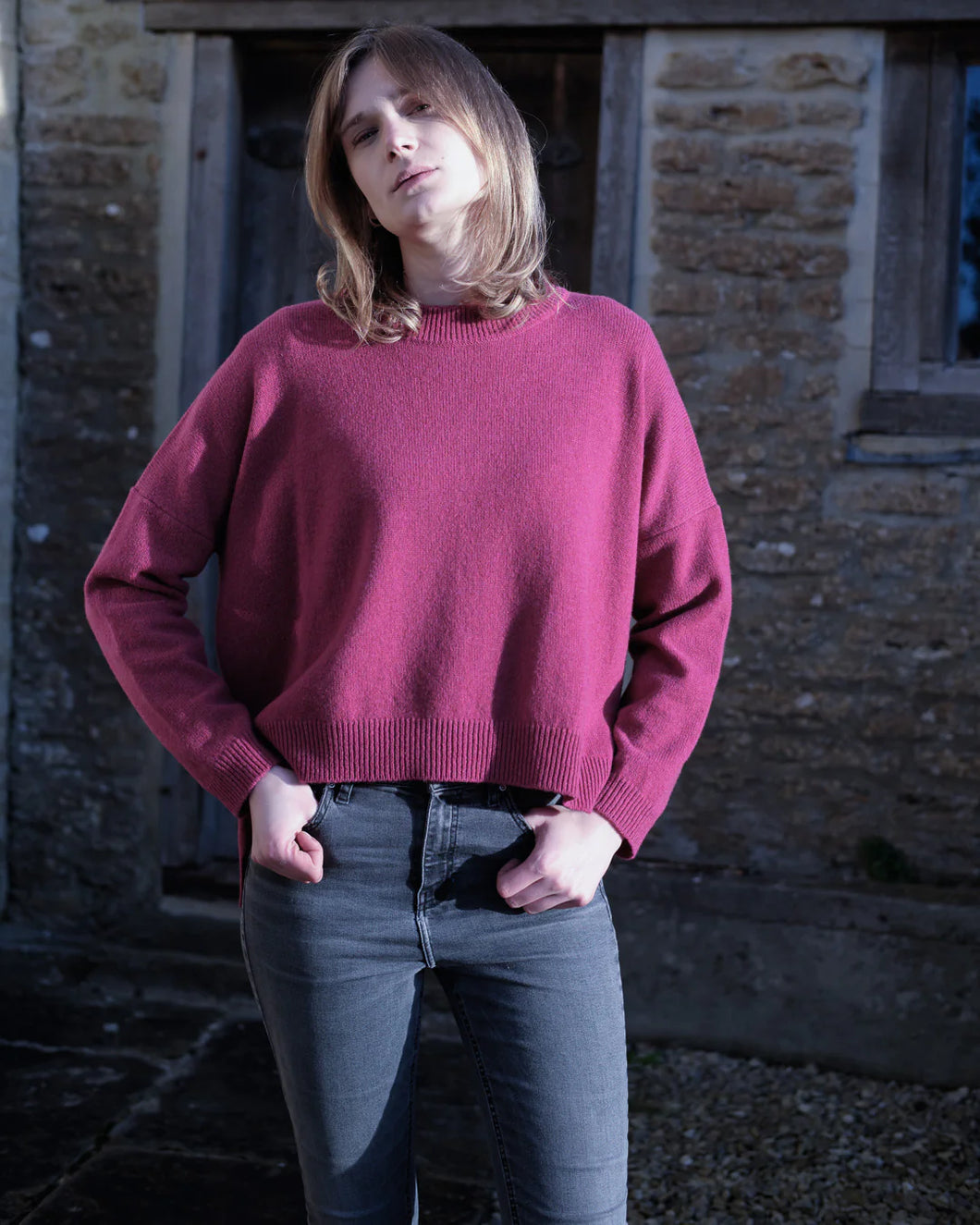 Bibico Layla boxy merino wool jumper Vegas