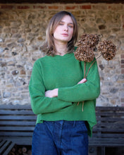 Load image into Gallery viewer, Bibico Layla boxy merino wool jumper Watercress
