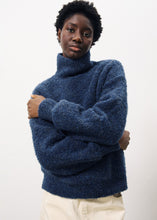 Load image into Gallery viewer, FRNCH Nadine teddy soft cosy knit Bleu Marine
