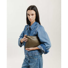 Load image into Gallery viewer, Biba Portland POR2L studded leather cross body bag Khaki
