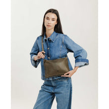 Load image into Gallery viewer, Biba Portland POR2L studded leather cross body bag Khaki
