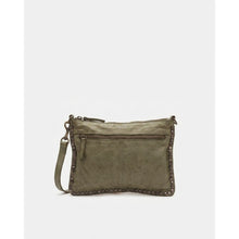 Load image into Gallery viewer, Biba Portland POR2L studded leather cross body bag Khaki
