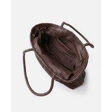 Load image into Gallery viewer, Biba Perkins PER10L woven leather bag Dark Brown
