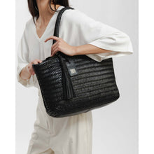 Load image into Gallery viewer, Biba Perkins PER1L woven leather shoulder bag Black
