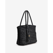 Load image into Gallery viewer, Biba Perkins PER1L woven leather shoulder bag Black
