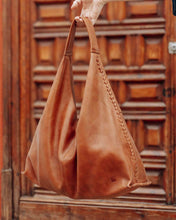 Load image into Gallery viewer, Biba STT1L Stockton leather shoulder slouch bag Tan
