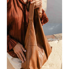 Load image into Gallery viewer, Biba STT1L Stockton leather shoulder slouch bag Tan
