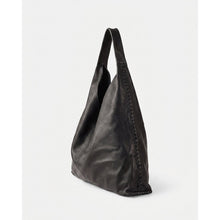 Load image into Gallery viewer, Biba Stockton STT1L leather shoulder slouch bag Black
