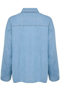 Part Two Emmarose lyocell casual shirt Light Blue Denim