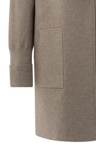 Load image into Gallery viewer, YAYA Coatigan with patch pockets Brown Melange
