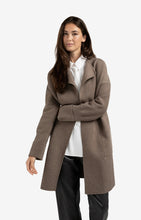 Load image into Gallery viewer, YAYA Coatigan with patch pockets Brown Melange
