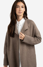 Load image into Gallery viewer, YAYA Coatigan with patch pockets Brown Melange

