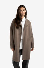 Load image into Gallery viewer, YAYA Coatigan with patch pockets Brown Melange
