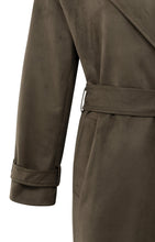 Load image into Gallery viewer, YAYA Long suedine coat with belt Brown
